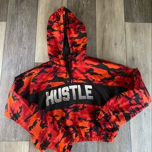 Red Camo Cropped hoodie